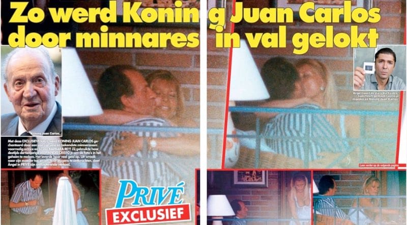 Imágenes comprometedoras del rey emérito y Barbara Rey. Fuente: PRIVE