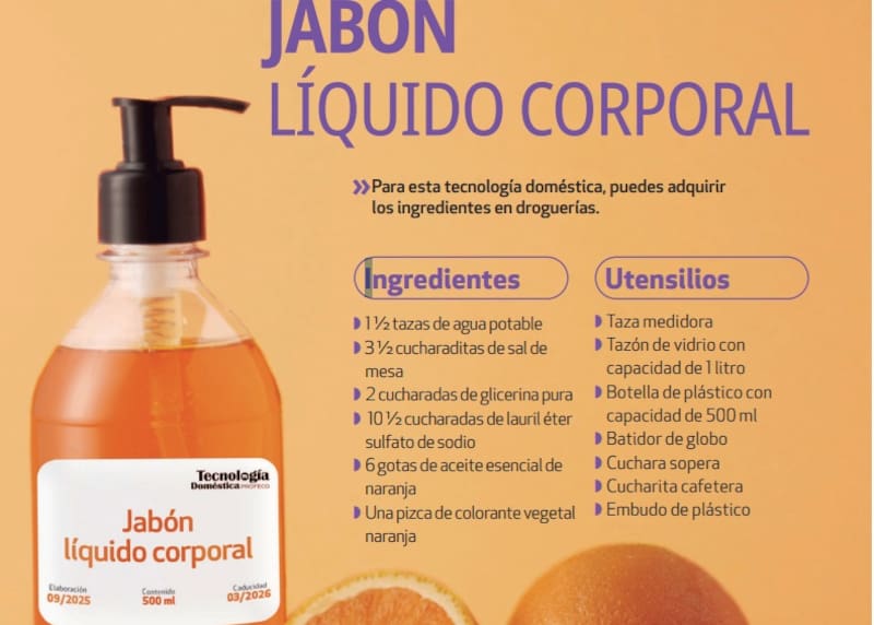 Jabón líquido corporal. Fuente: la Profeco.