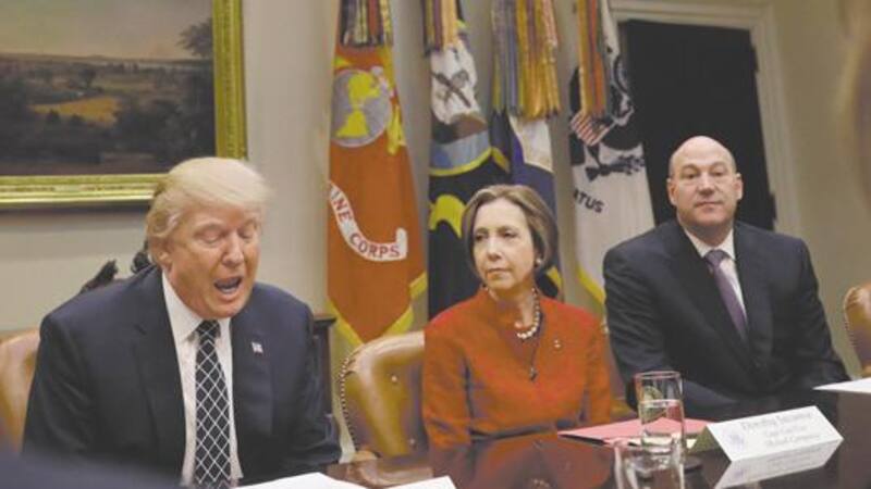 Mejores tiempos: Donald Trump y su exasesor Gary Cohn