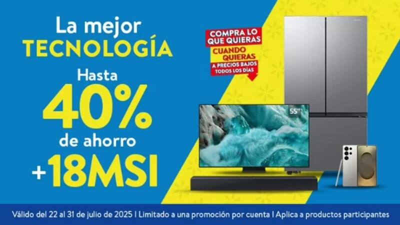 Descuentos imperdibles en Walmart. Fuente: Walmart México.