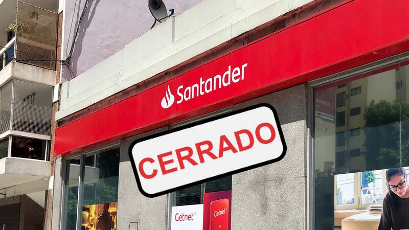 Santander cierra 18 sucursales todo USA. Fuente: Archivo.