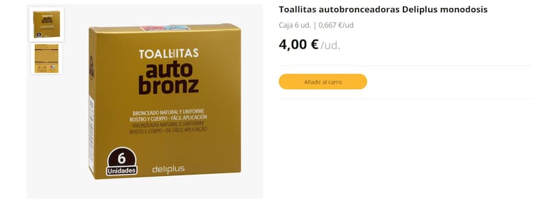 Estas son las Toallitas Autobronceadoras de Deliplus que arrasan en ventas. (Foto: mercadona.es)