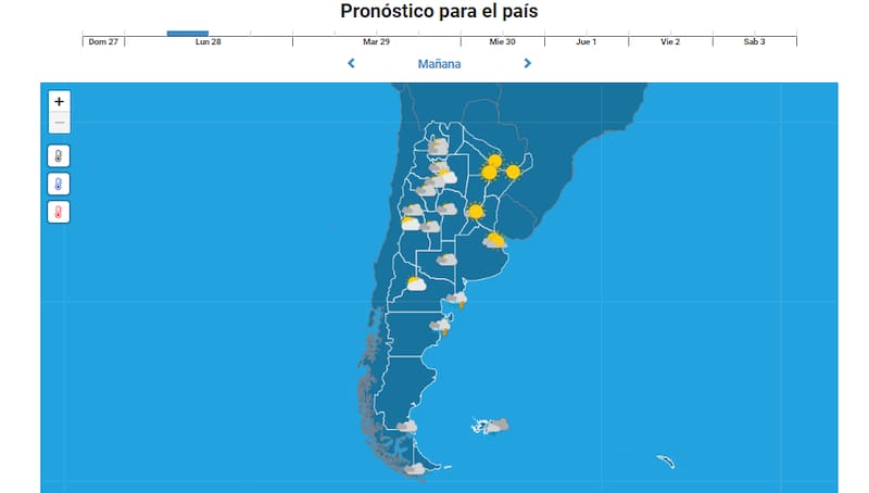 La semana comenzará con altas temperaturas.