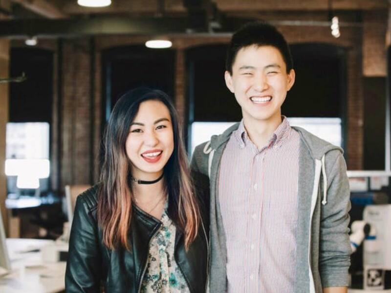 Wang junto a su socia en Scale, Lucy Guo