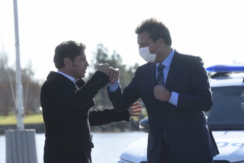 Kicillof y Massa, juntos en San Fernando.