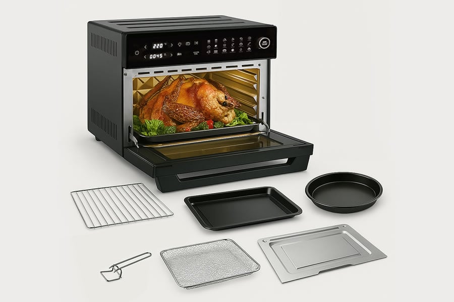 El nuevo electrodoméstico de HDC promete reemplazar a la freidora de aire y otros electrodomésticos de cocina.