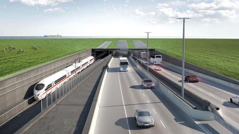 Así están construyendo el mayor túnel submarino del planeta: 73.000 toneladas de hormigón y 50 Torres Eiffel en acero.