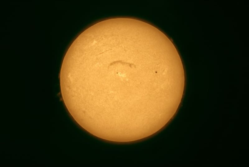Se producirá un evento astronómico conocido como tormenta solar "caníbal". Fuente: Archivo.
