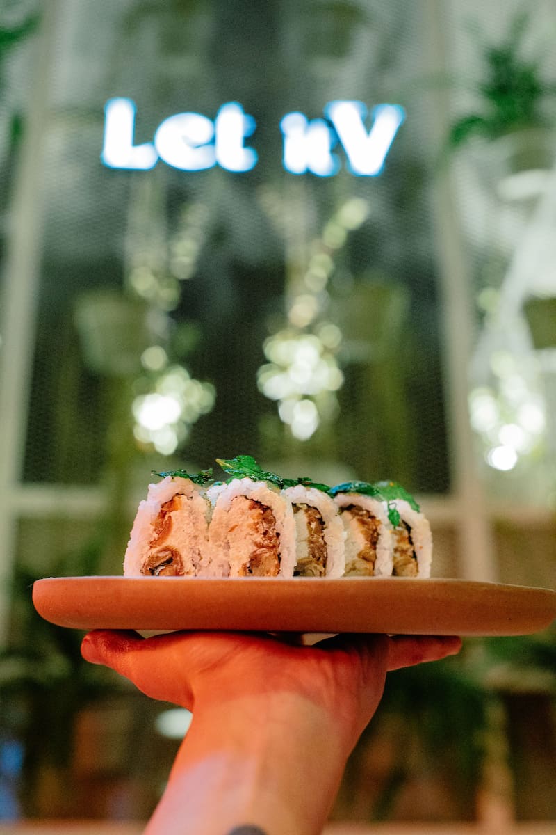 Sushi vegano, una de las propuestas de Let It V