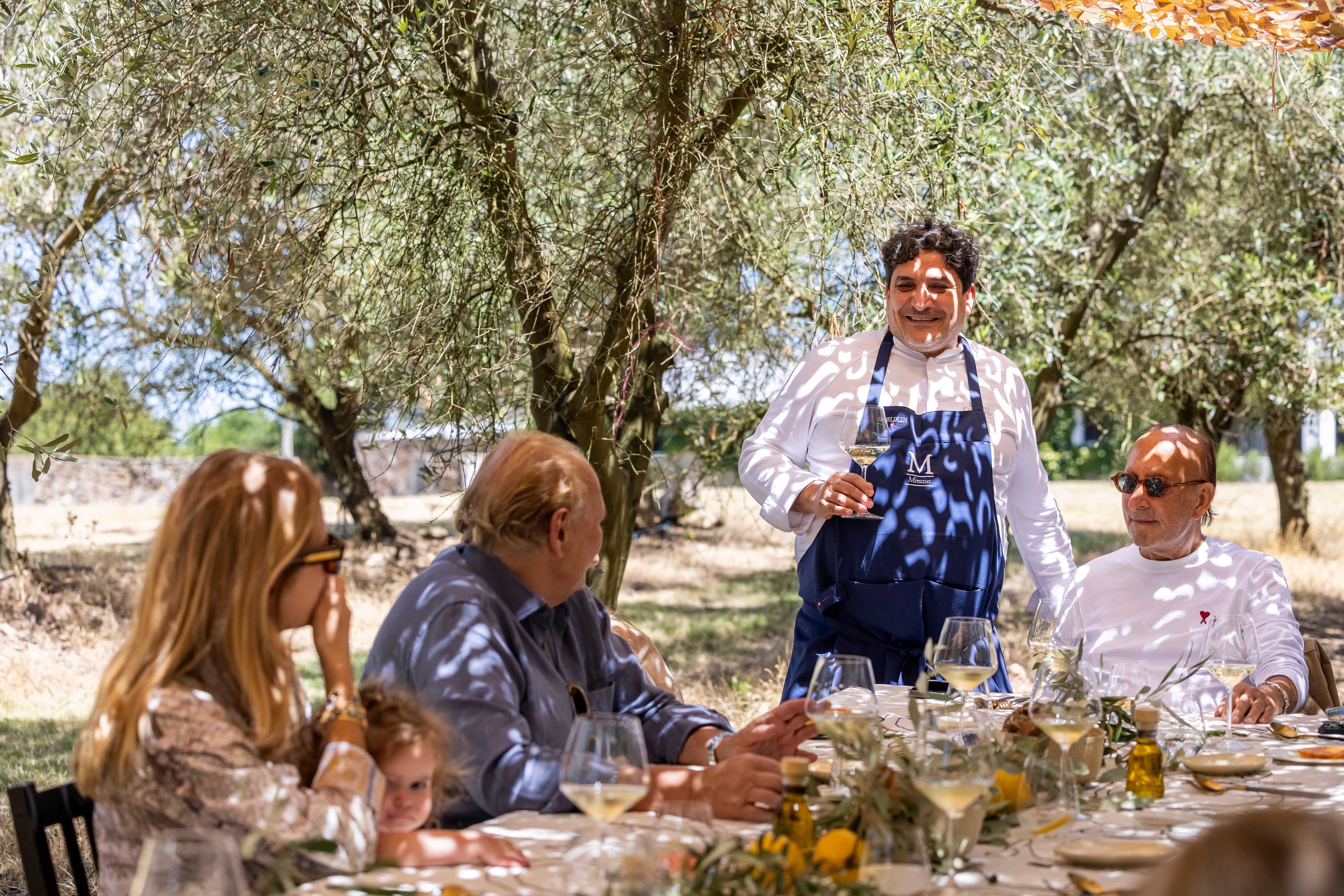 Mauro Colagreco fue anfitrión de un almuerzo en Uruguay