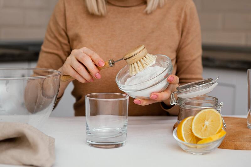 El bicarbonato y el limón son buenos aliados para limpiar objetos de plata (Fuente: Freepik)