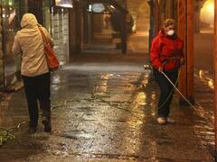 Mientras el volcán Calbuco sigue inestable, continúan los trabajos de limpieza