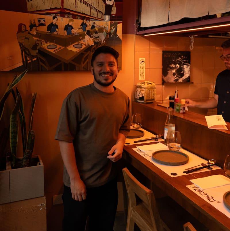 José Delgado, chef y uno de los socios de Yakinilo.