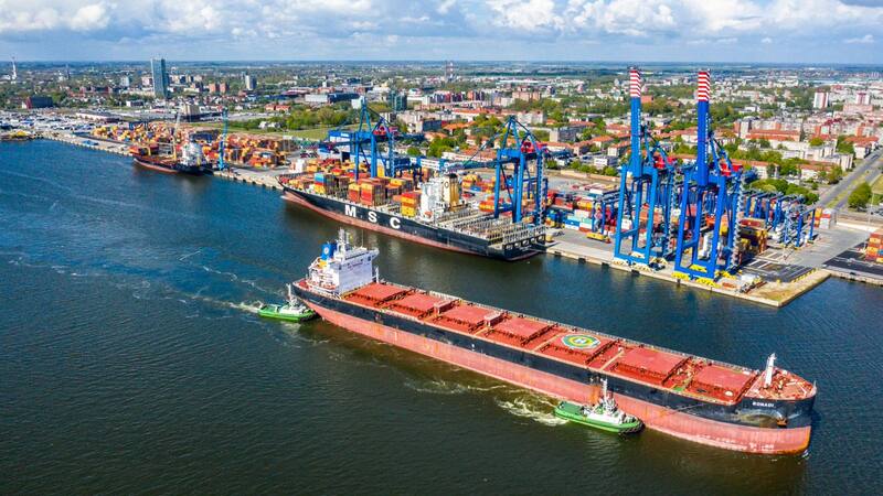 Puerto de Klaipda en Lituania