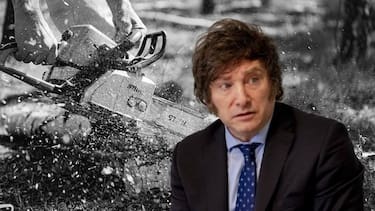 Detalle de billetes y un gráfico económico