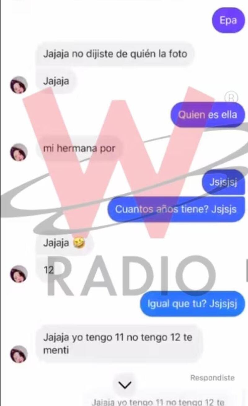 Una conversación entre Rincón y una joven que podría comprometerlo (W Radio).
