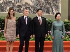 Macri llegó a Beijing y tuvo su primer encuentro con el presidente Xi Jinping
