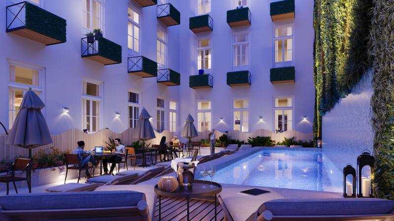 Los patios y espacios al aire libre son protagonistas