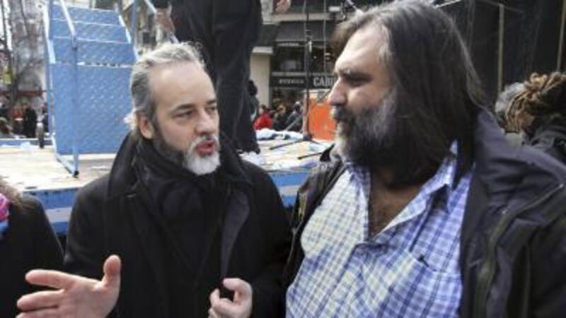 López (UTE) y Baradel (Suteba), paladines de la protesta