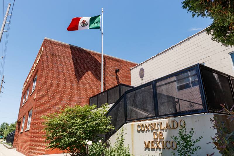 Consulado mexicano. Fuente: Shutterstock.