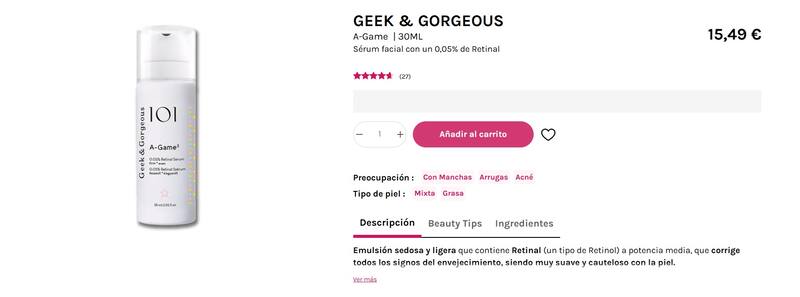 Este producto también acelera el proceso de renovación de las capas superiores de la piel. (Foto: www.druni.es).