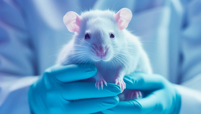 Ratones de laboratorio. Fuente: Freepik.