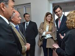 Isabel Macedo debutó como 'primera dama' en un acto oficial de Urtubey