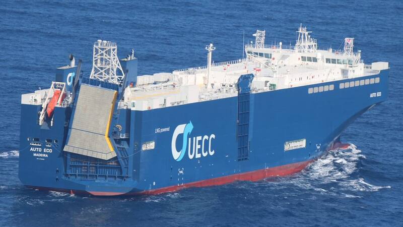 “Auto Eco , el buque ro-ro propulsado por GNL más grande del mundo