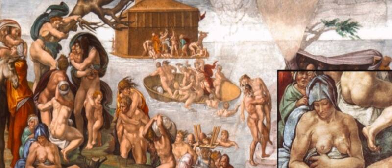 Los detalles ocultos en las obras de Miguel Ángel y su sorprendente conexión con la medicina moderna. Fuente: Nerlich et al/The breast