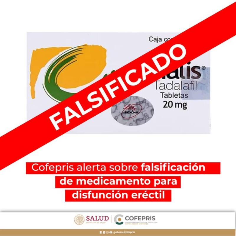 Exigen que se retire de las farmacias este medicamento contra la disfunción eréctil. Fuente: Cofepris