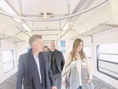 En modo electoral, Macri inauguró el viaducto del tren San Martín