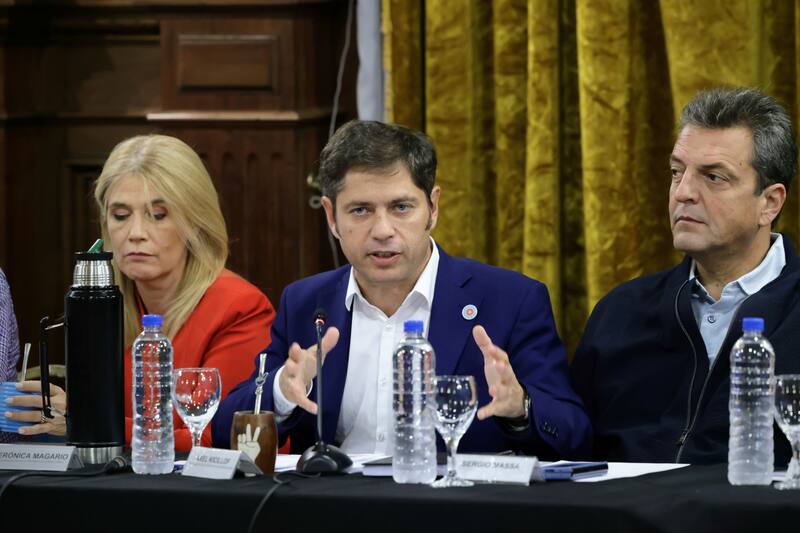 El último encuentro público en La Plata, con Kicillof, Massa, Máximo Kirchner y ministros y legisladores