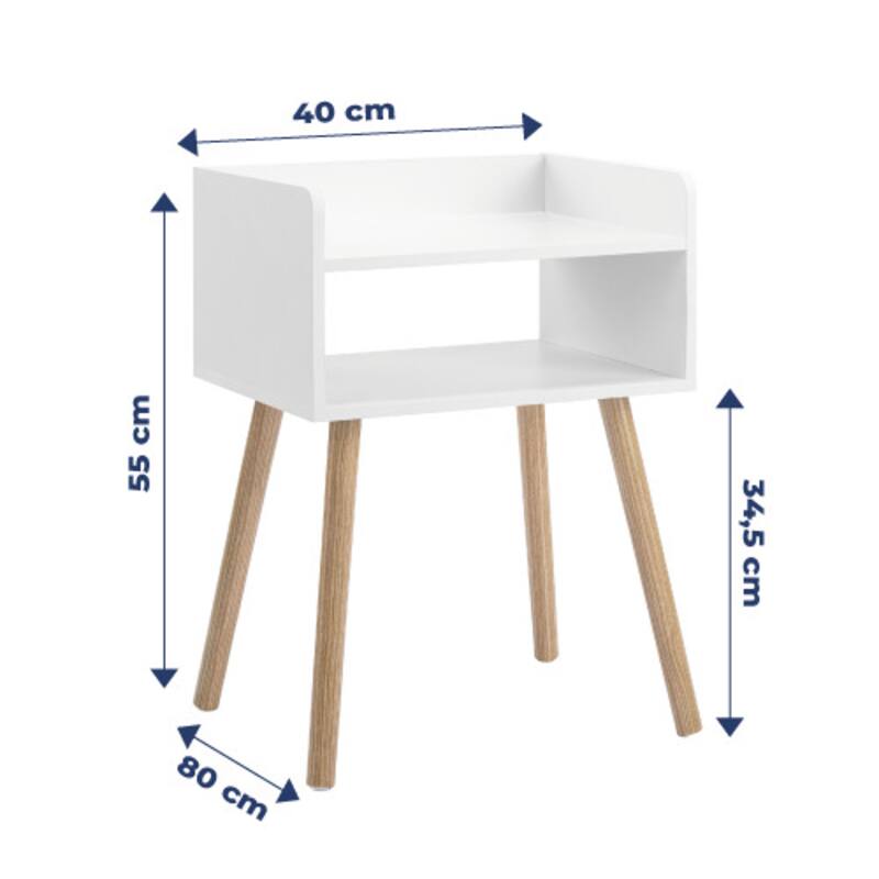 La mesa de noche vendida por Tienda D1.