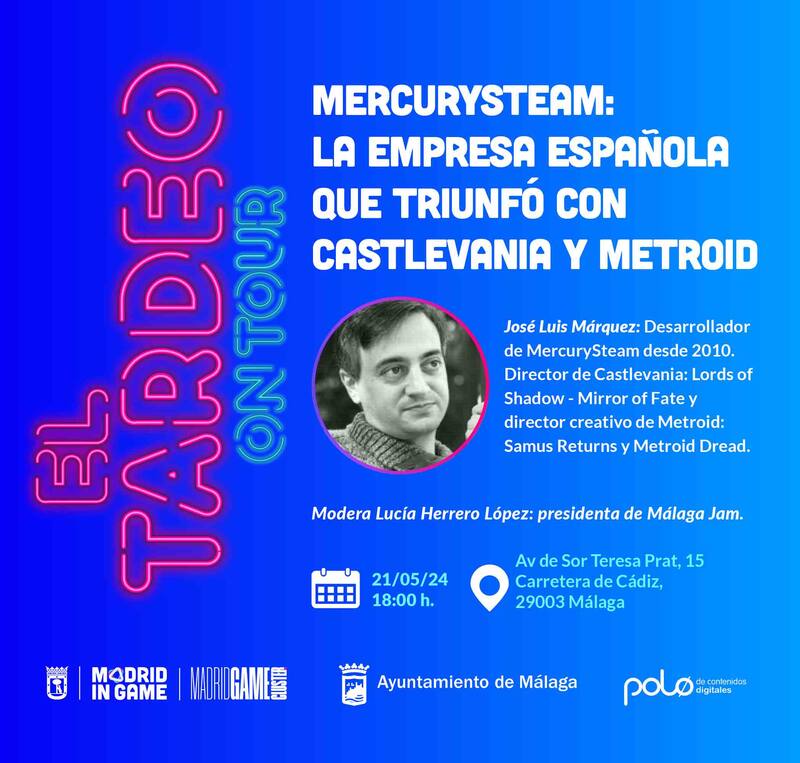 Flyer El Tardeo on tour en Málaga. Fuente: Madrid in Game