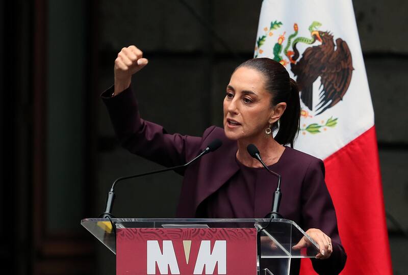 Claudia Sheinbaum, presidenta de México. Fuente: Archivo.
