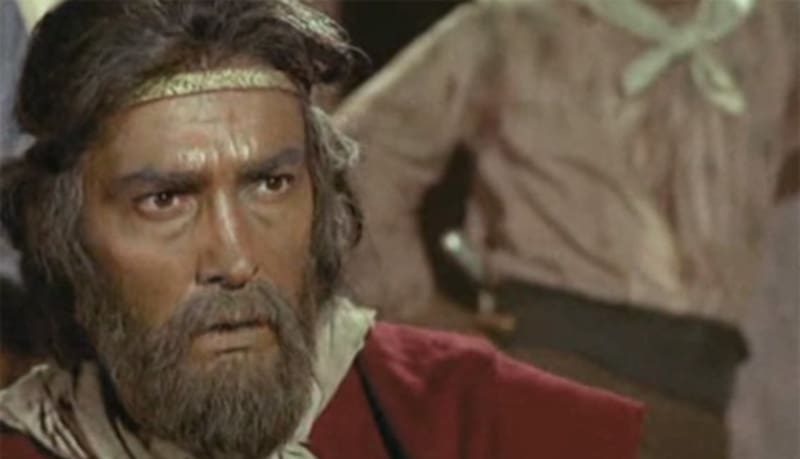 Alfredo Alcón como el gaucho Martín Fierro.