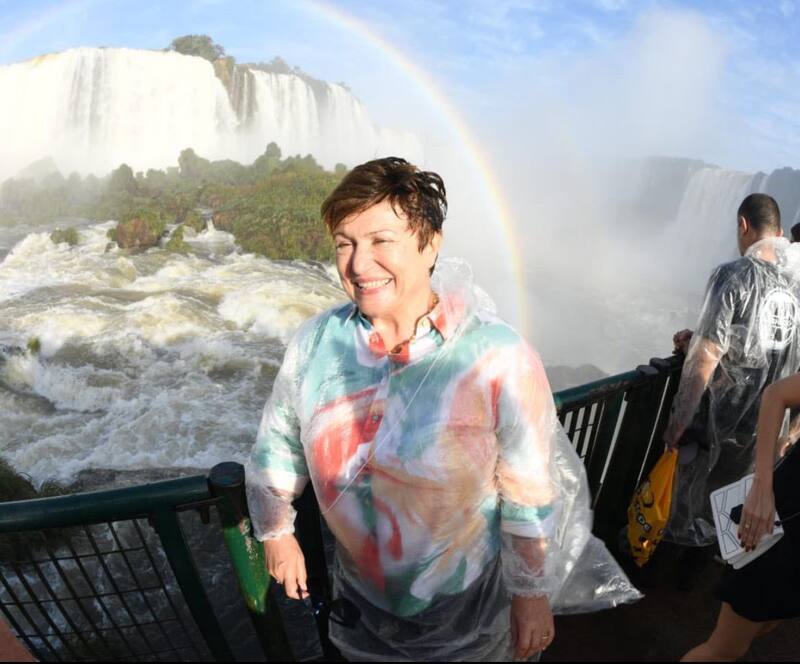 Georgieva llegó a Brasil para el G20 y visitó la represa de Itaipú y las Cataratas de Iguazú