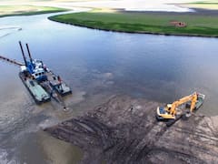 Adjudicaron obras en el Río Salado a Roggio y Helport-Chediak