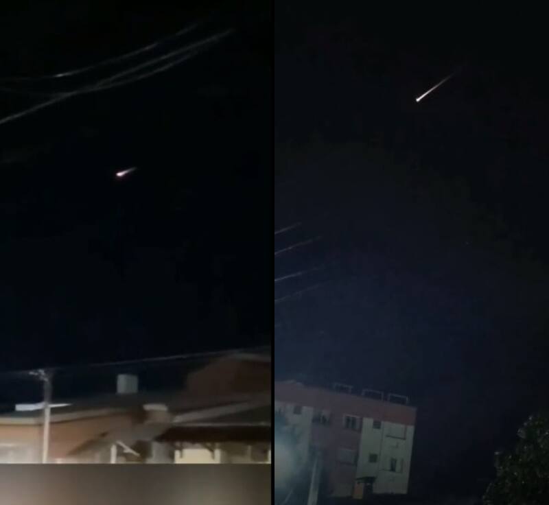 Meteoritos en Brasil. Fuente: Redes Sociales.
