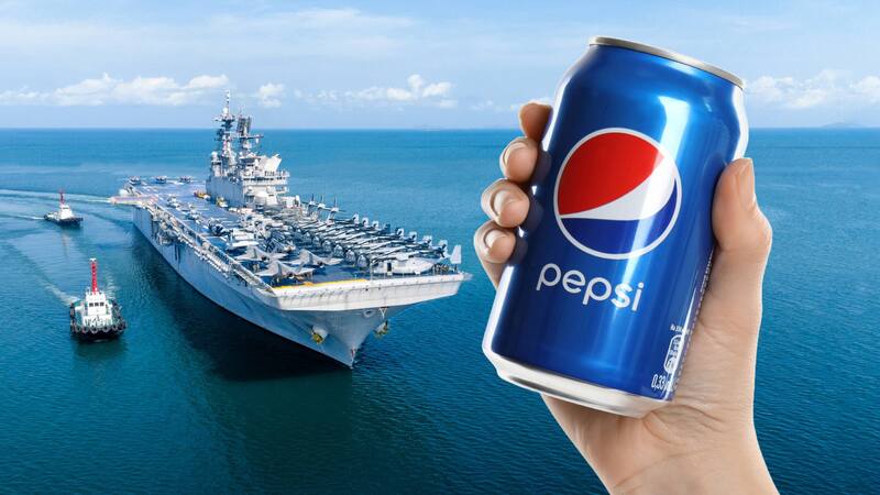 Un extraño acuerdo con la Unión Soviética hizo que Pepsi se convierta en una potencia naval.
