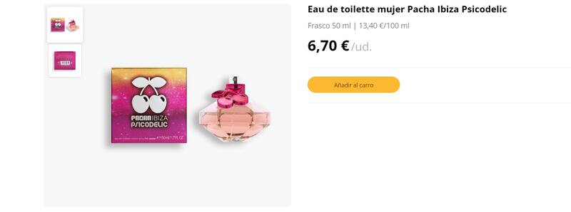 Este perfume de Mercadona es un clon del Hidden Fantasy de Britney Spears. (Foto: mercadona.es)