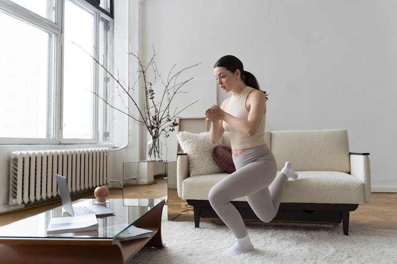 Incorporar ejercicios de caminata en casa es una excelente manera de mantenerse activo y saludable. (Foto: Freepik)