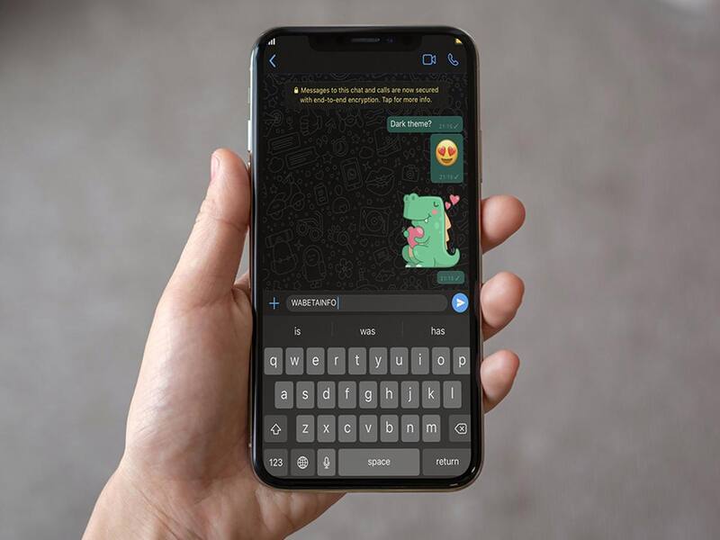 WhatsApp en modo oscuro