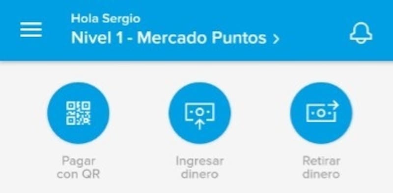 En la parte superior de la aplicación, se puede ver el nivel y la cantidad de puntos.