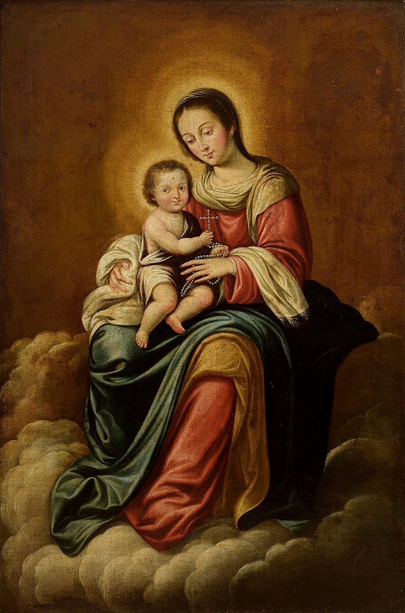 El rosario se reza con 5 misterios marcados por el Ave María en homenaje a la Virgen y otras oraciones.