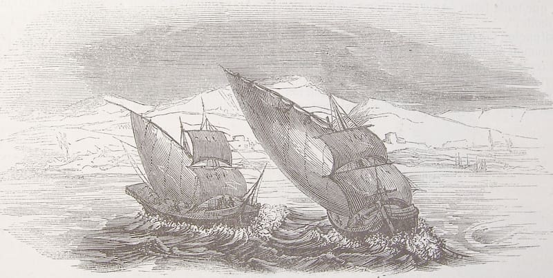 En mayo de 1498, Cristóbal Colón zarpó con seis naves en su tercer viaje (Fuente: Fondo Antiguo de la Biblioteca de la Universidad de Sevilla / Wikimedia Commons)