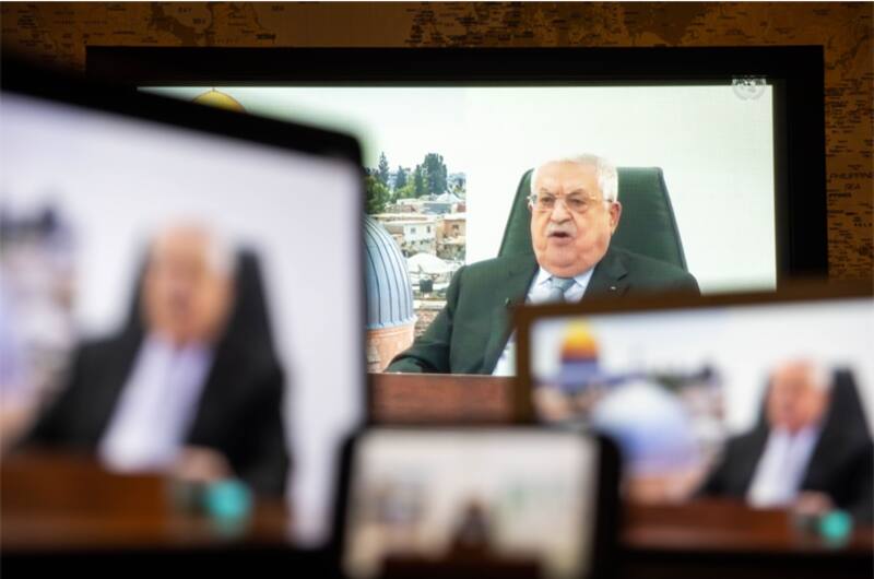 El presidente palestino, Mahmud Abbas - Bloomberg