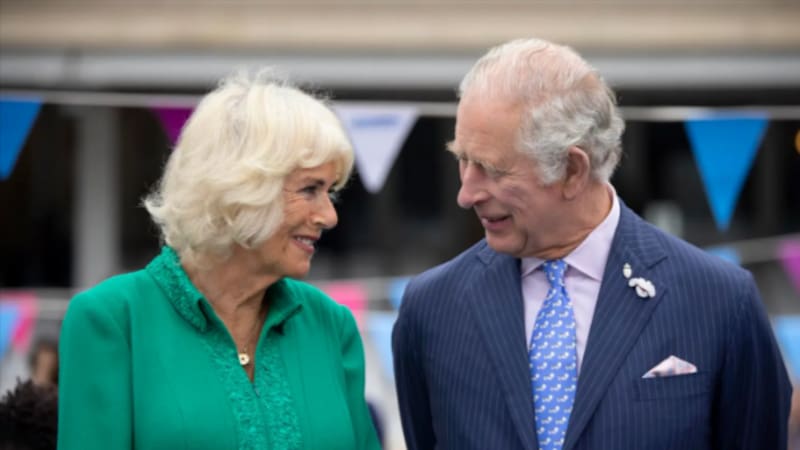 Carlos III del Reino Unido y la reina consorte, Camila. Fuente: Efe.