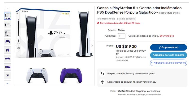 Se puede comprar la Playstation de oferta en este link.