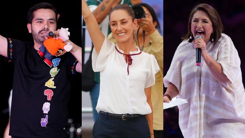 Candidatos a la presidencia de México. Fuente: Archivo.